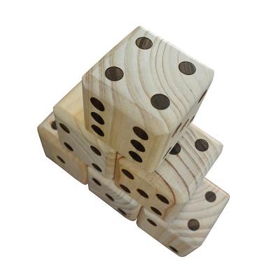 China Wooden Dice Toy Large Children Wooden Outdoor Game Dice Yard Set for sale