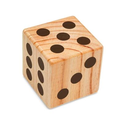 China Large Wooden Dice Outdoor Lawn Game Wooden Dice Extra Large Numbered Large Dice for sale