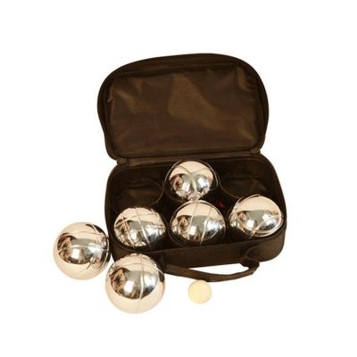 China Wood Or PP Or Iron Boccia Game Metal Bocce Petanque Balls Wholesale Custom Set for sale