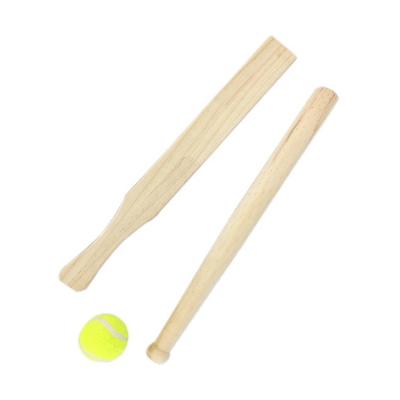 China Wholesale Customized Wooden Baseball Bat Pine Wood Set Garden Game Baseball Set For Kids for sale