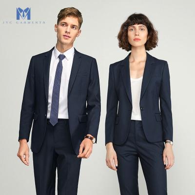 China The same men's and women's suits anti-shrink professional suits OEM suits slim version fit processing factory for sale