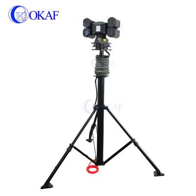 China Apply to mount Telescopic Military Pole Tripod Mobile CCTV Antenna CCTV Communication Antenna Tower Pneumatic Mast for sale