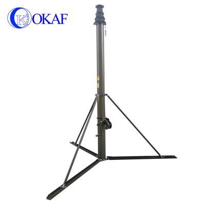 China Telescopic Antenna Mast TV Mast\Camera Antenna\Emergency Light 33ft 39ft 49ft Manual Camera Tripod Winch Pole 52ft CCTV Telescopic for sale