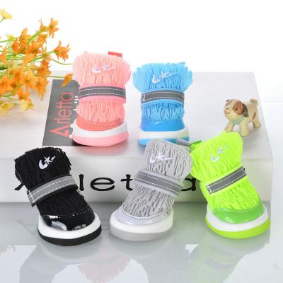 China Viable Multicolor Anti-skid Small Dog Shoes For Pet Shoes Cute Summer Soft Breathable Mesh for sale