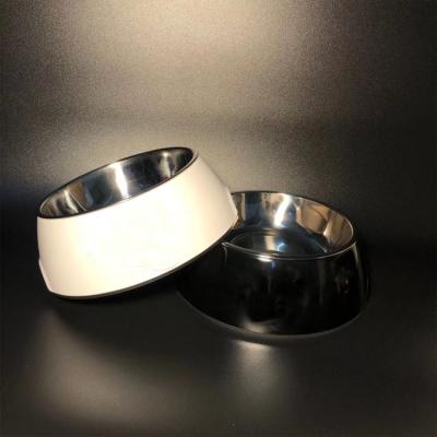 China Luxury Brand Dog Bowl Stainless Steel Dog Cat Food Water Bowl Dog Feeder Anti-alip Stocked for sale