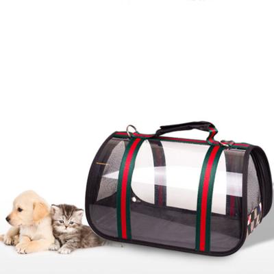 China China Manufacturer Designer Luxury Breathable Foldable Transparent Pet Dog and Cat Carrier for Dogs Cats for sale