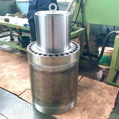 China Front Flange 40-70 Mpa High Pressure Hydraulic Cylinder Press For Press Machine for sale