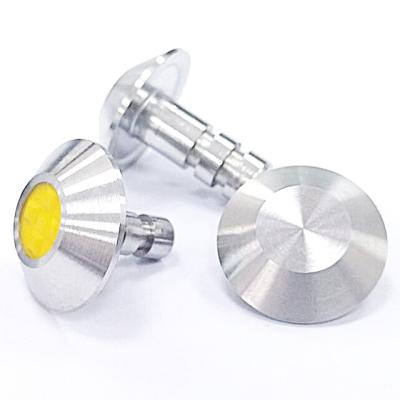 China Stainless Steel Road Blind Studs, Multi Single Groove Concave Flat Anti-Corrosion Strong Non-slip Stainless Steel Touch Guide for sale