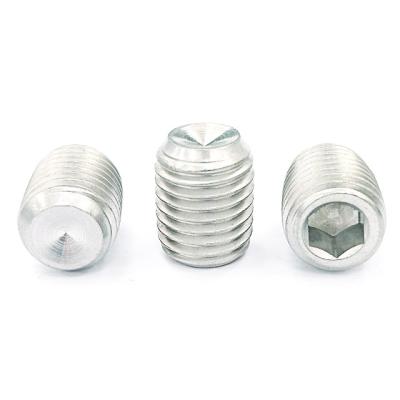 China Factory Price High Quality Hexagon GB80 Stainless Steel Screw Corrosion Resistant Socket Cup Grooved Set Screws for sale