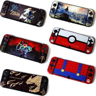 China Cartoon Theme Nintendo Switch oled Switch Protective Hard Shell Oled Shell Ns Console Joy Con Slot Cover Case For Nintendo Switch oled Accessories for sale