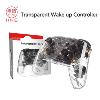 China Six-Axis Gyro IINE Wake Up Blue Tooth Radio Switch SX Transparent Controller Game Joystick Gamepad For Nintendo Switch NS OLED Console for sale