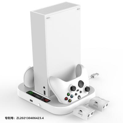 China Newest For XBOX Series S Controller Vertical Charging Station Dual Fan Stand Holder Charger Stand For Xbox Console Slim Xbox Series S for sale