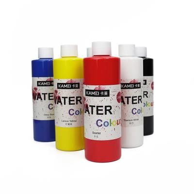 China Lover KAMEI 250ml Artist Paint Water Color Packed in Bottle for DIY Artist Drawing for sale