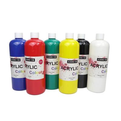 China Nox-toxic Water Based Paint KAMEI 500ml Color Acrylic Paint 500ml For School Drawing for sale