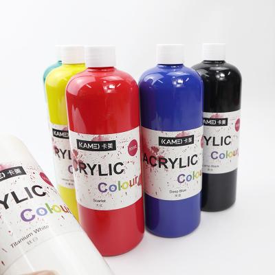 China Wholesale High Quality Nox-Toxic Water Based KAMEI Paint 500ML Large Bottle Of Acrylic Paint For Artists To Paint for sale