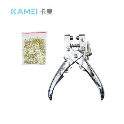 China KM-500-402 Portable Mental Shoes Eyelet Leather Punch Pliers For DIY Project for sale