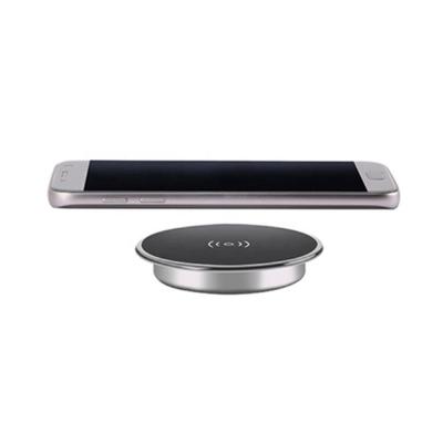 China Fast Smartphone Aluminum Cell Phone Qi Embedded Wireless Charger For Table for sale