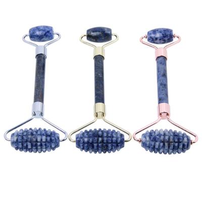 China Wholesale Real Face Mini Sapphire Crystal Jade Roller For Face Massage Roller Massager for sale