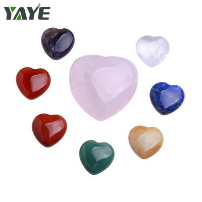 China Europe Factory Price Natural Tumbled Gemstone Reiki Healing Heart Chakra Crystal For Home Decoration for sale