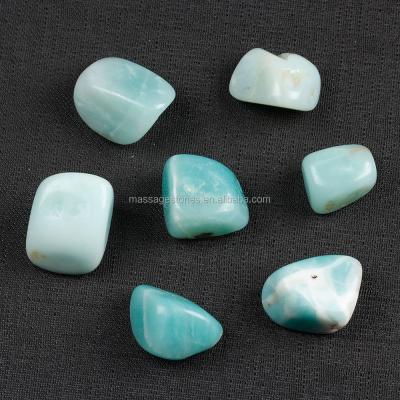 China Europe Wholesale 20-25mm Tumbled Stones Green Jasper Stone for sale