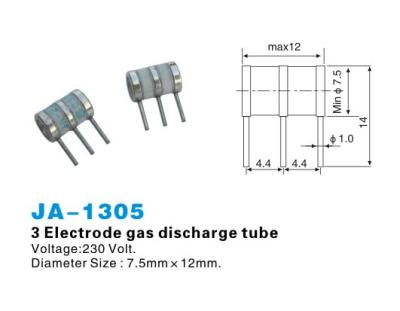 China 3 electrode gas discharge tube for 8/10 pair overvoltage protection magazine for sale