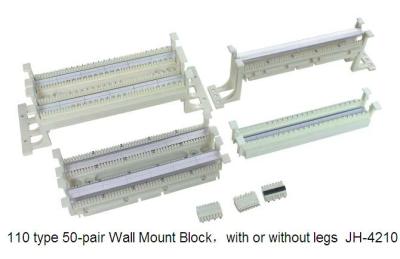 China 110 Cross Connect  Rack Mounted Wiring Block,50 pair 100 pair 110 wiring block for sale