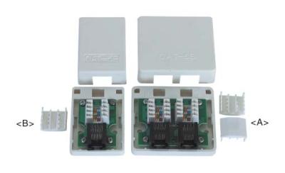 China Cat5e RJ45 surface mount box for sale