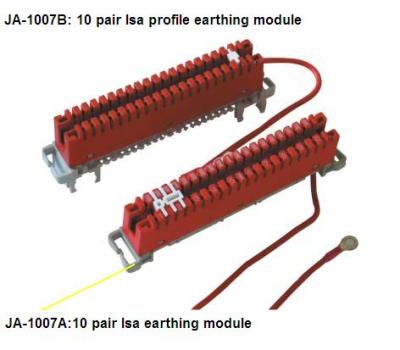 China 10 Pairs krone type lsa earth module and lsa profile module for sale