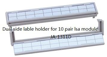 China Plastic hinged label holder for krone type LSA module 10 pairs for sale