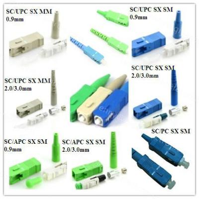 China SC/PC/APCUPC Singlemode/multimode simplex/duplex Fiber Optic Connector for sale