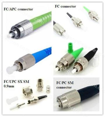 China FC/PC/APCUPC Singlemode/multimode simplex ø0.9/2.0/3.0mm Fiber Optic Connector for sale