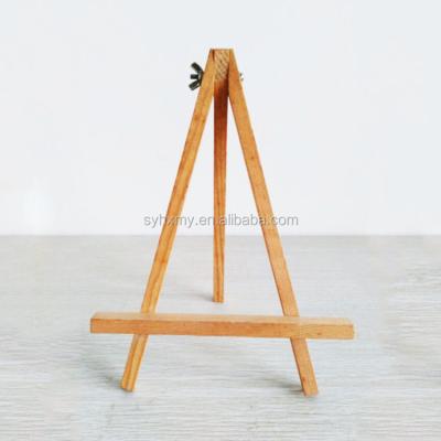 China Inkjet Printing Mini Decorative Wooden Display Easel Canvas Easel Wooden Tabletop Easel for sale