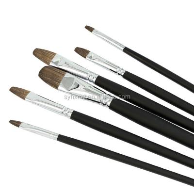 China Water Color Artist Painting China Direct Weasel and Painting Artist Nylon Acrylic and Paint Brush Oil Painting Brush Set for sale