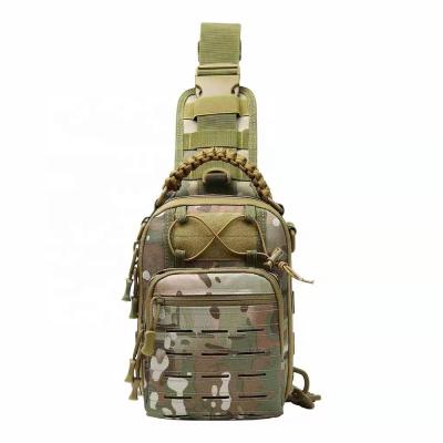 China Polyester Outdoor Travel Waterproof Small Cross - Body Sling Bag Sport Backpack Tactical Military Chest Bag for sale