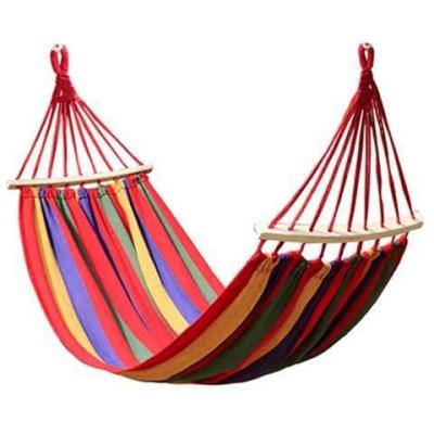 China 280*80CM Adult Strong Portable Folding Canvas 280*150 Folding Tent Hammock Outdoor Camping Swing Chair for sale