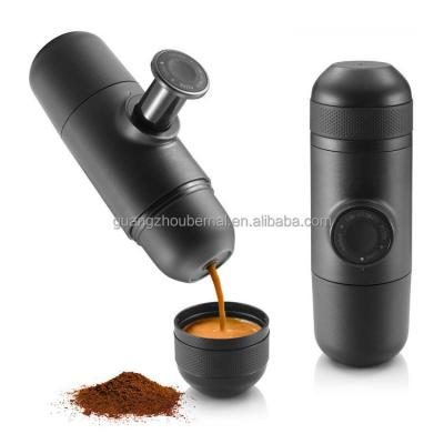 China Hotel OEM Travel Mini Outdoor Hand Press Manual Portable Coffee Maker Espresso Coffee Machine Home Machine for sale