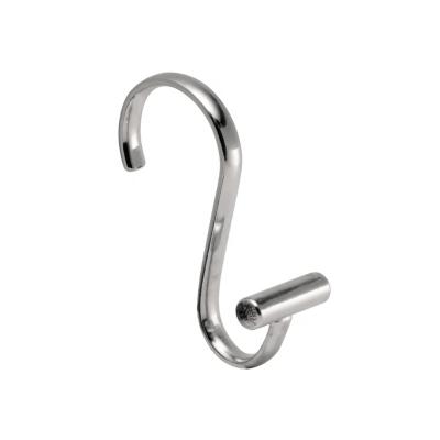 China Transitional Transitional Metal T-Bar Shower Curtain Hooks Rings Non-Rust Resistant For Bathroom for sale