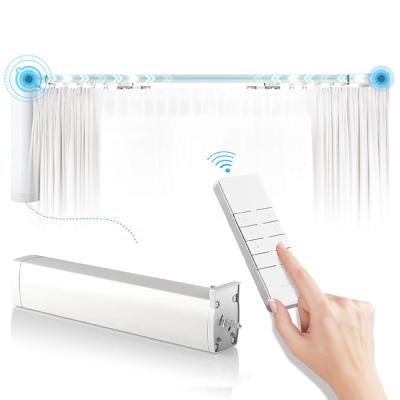 China Easy installation easy installation smart curtain controlled by remote control or hand for sale