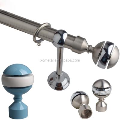 China Modern Modern Retractable Curtain Rod Metal Curtain Rod Accessories for sale