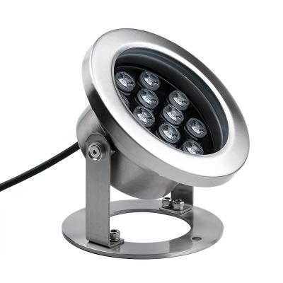 China Pool/Park Fountain Light RGB Stainless Steel Outdoor Waterproof Ip68 Swimming Pool Lights Led Underwater Light for sale