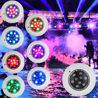 China Pool Walked In 12V 18W IP68 Swimming Pool Application Waterproof Swimming Pond Led Lights Plastic Outdoor Wall Mounted Lamp for sale