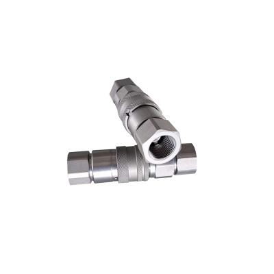 China Hydraulic Connnections Hydraulic Fittings Face Flat G1/2 Hydraulic Quick Couplings for sale