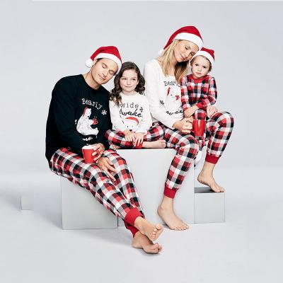 China Wholesale Hot Sale Personalized Buffalo QUICK DRY Plaid Sets Polyester Family Christmas Pajamas for sale