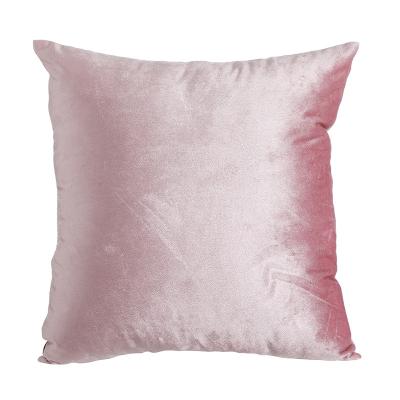 China High Quality Home Decoration Square Pillowcase Monogram Rose Velvet Pillow Cover for sale