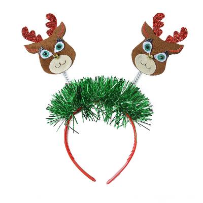 China Fanshion Fashion Children Christmas Hair Band Smile Reindeer Headband Christmas Party Spring Hair Accessories Lovely for sale