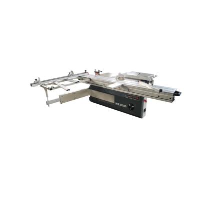 China CHINA HYSEN woodworking machinery precision horizontal cutting saw log 45 90 degree sliding table saw for sale