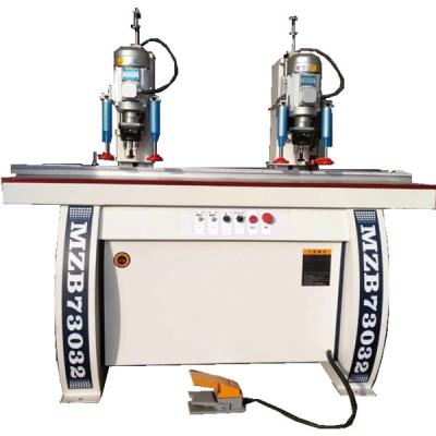 China MZB73032 Factory Two Heads Vertical Hinge Wood Boring Machine for sale