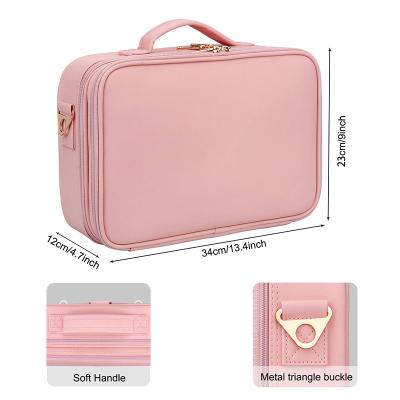 China Fashion Hard Shell Top Quality Candy Color Multiple Compartment Make Up Bag for sale