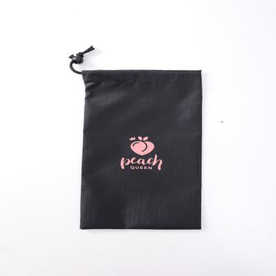 China Low Price Custom Logo Waterproof Polyester Drawstring Bag Rope Handle Factory for sale