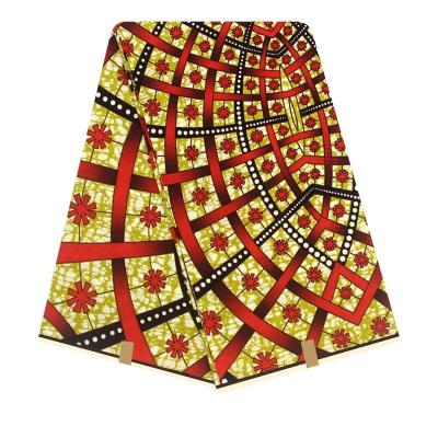 China Durable Holland Wax Prints In Stock African Wax Fabric Dresses 100% Real Wax Cotton for sale